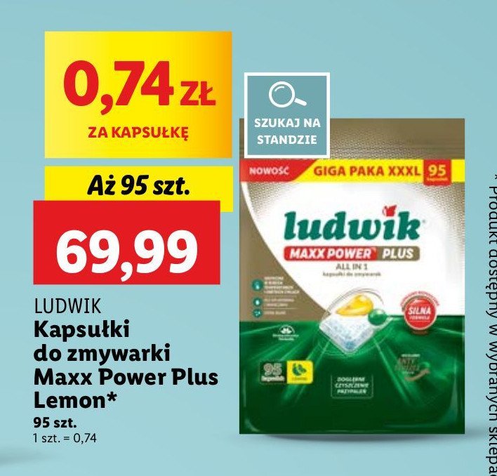 Kapsułki lemon Ludwik maxx power promocja w Lidl