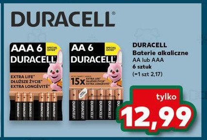 Baterie aa/lr6 Duracell promocja