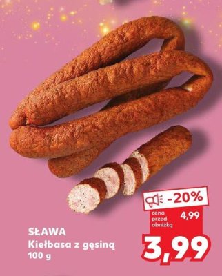Kiełbasa z gęsiną  promocja w Kaufland