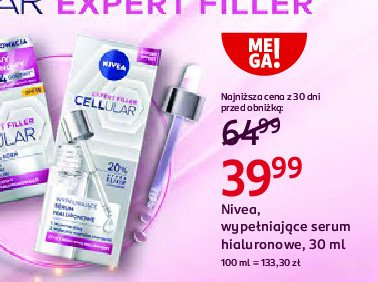 Serum hialuronowe Nivea cellular expert filler promocja w Rossmann