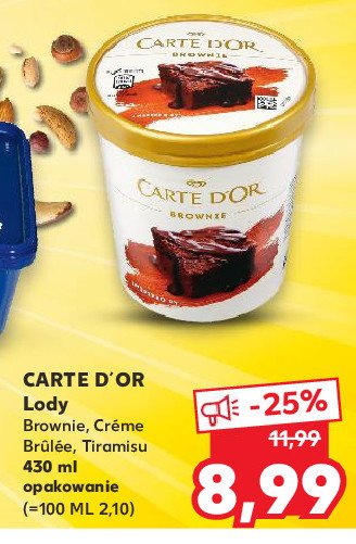 Lody creme brulee Algida carte d'or promocja