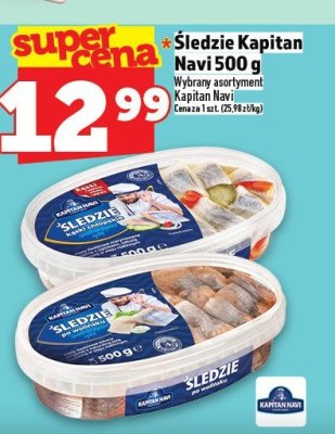 Śledzie Kapitan Navi 500 g promocja w TOPAZ