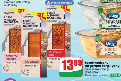 Filety w sosie Lisner szparagi ze szczypiorkiem atlantyckim promocja w Dino