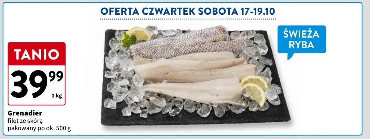 Grenadier filet ze skórą promocja