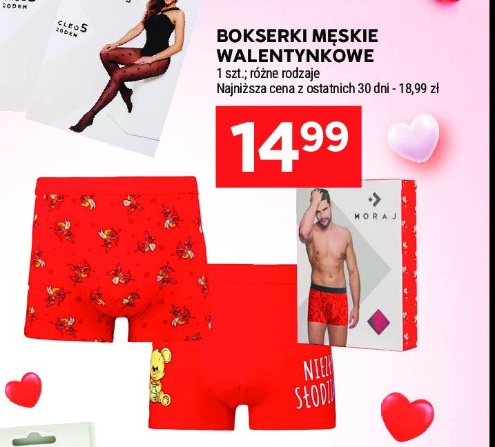 Bokserki walentynkowe Moraj promocja