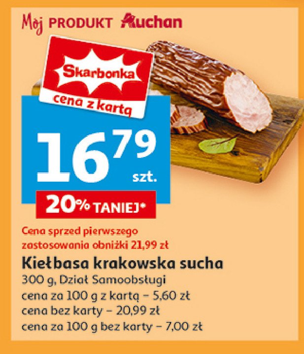 Kiełbasa krakowska sucha promocja