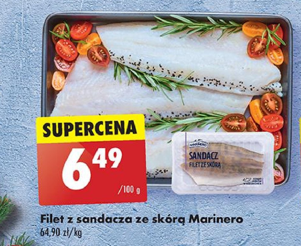 Filet z sandacza ze skórą Marinero promocja w Biedronka