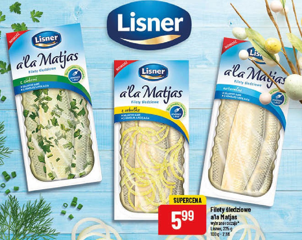 Filet śledziowy a'la matias z ziołami Lisner promocja