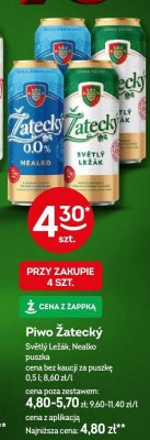 Piwo Żatecký Světlý Ležák puszka 0,5l promocja w Żabka