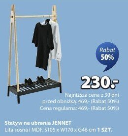 Stojak na ubrania JENNET promocja w Jysk