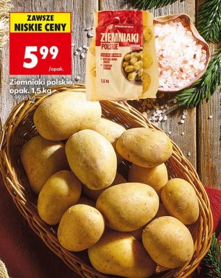 Ziemniaki polskie, opak. 1,5 kg promocja w Biedronka