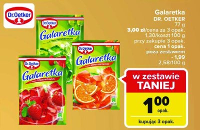 Galaretka truskawkowa Dr. oetker promocja