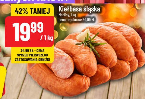 Kiełbasa śląska Morliny promocja w POLOmarket