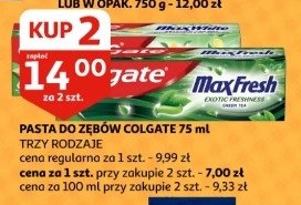 Pasta do zębów exotic freshness Colgate max fresh promocja