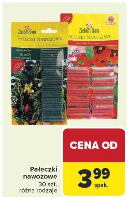 Pałeczki nawozowe 30 szt. różne rodzaje promocja w Carrefour