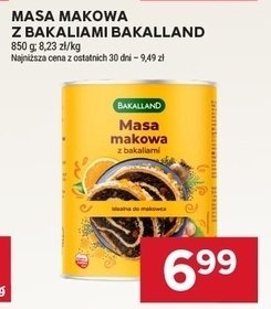 Masa makowa z bakaliami Bakalland promocja w Stokrotka