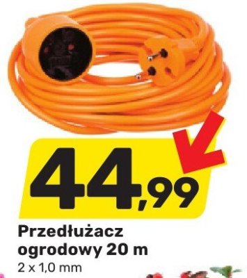 Przedłużacz ogrodowy 20 m promocja w Bricomarche