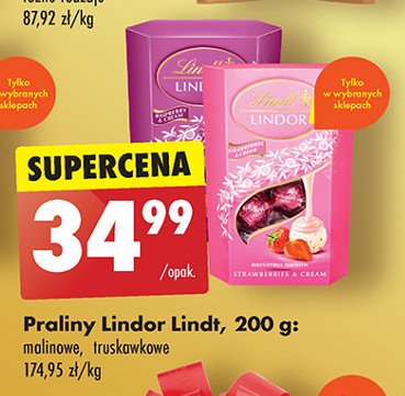 Bombonierka raspberry & cream Lindt lindor promocja