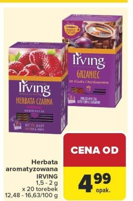Herbata aromatyzowana IRVING 1,5-2 g x 20 torebek promocja w Carrefour