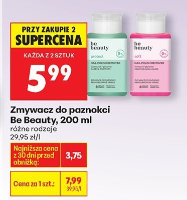 Zmywacz do paznokci Be Beauty, 200 ml promocja w Biedronka