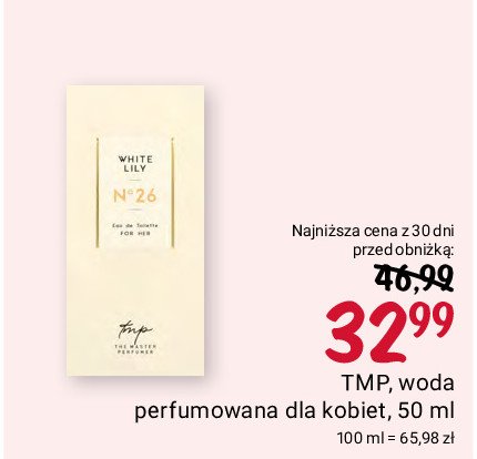 Woda toaletowa The master perfumer white lily promocja