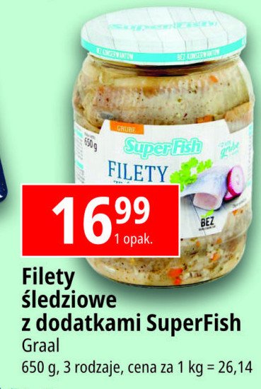 Filety śledziowe z krojoną cebulką Superfish promocja