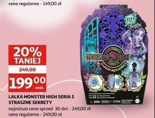 Lalka monster high straszne sekrety promocja w Pepco