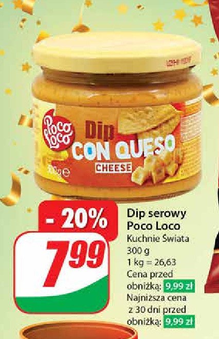 Dip con queso serowy Poco loco promocja