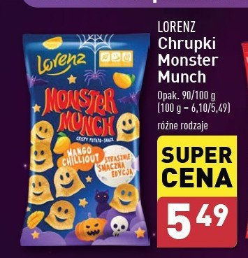 Chrupki mango chilliout Lorenz monster munch promocja w Aldi