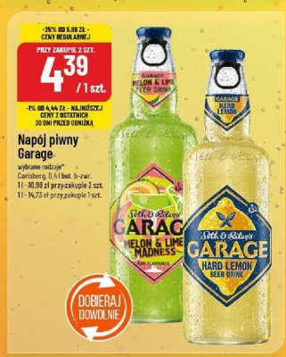 Napój piwny Garage promocja w POLOmarket