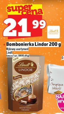 Bombonierka Lindor 200 g Lindt promocja w TOPAZ