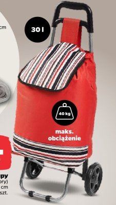 Wózek na zakupy 86,5x34x26 cm2 kolory promocja w Netto