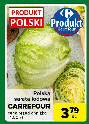 Sałata lodowa Carrefour targ świeżości promocja