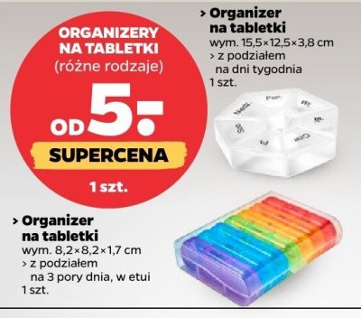Organizery na tabletki, różne rodzaje promocja w Netto
