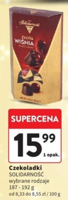 Czekoladki Solidarność wybrane rodzaje promocja w Intermarche