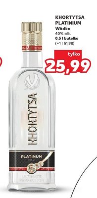 Wódka Khortytsa Platinum 0,5 l butelka promocja w Kaufland