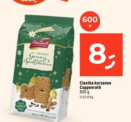 Ciastka korzenne spekulatius Coppenrath & wiese promocja w Dealz