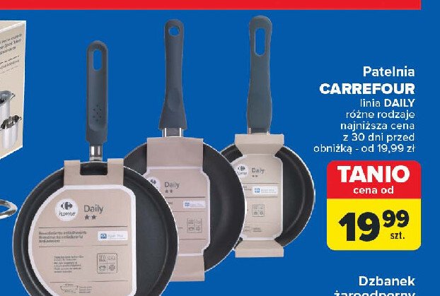 Patelnia daily Carrefour promocja