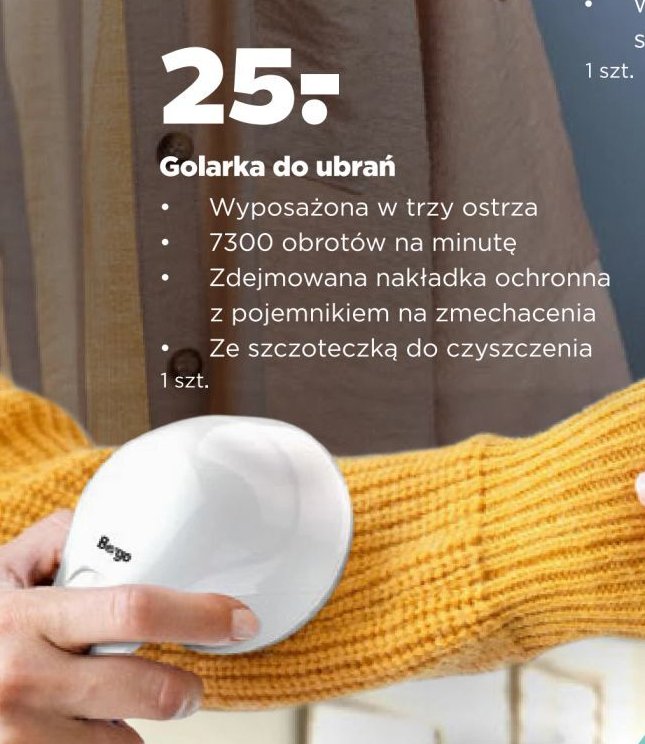 Golarka do ubrań Bergo promocja w Netto