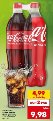 Napój gazowany 2x1 l promocja w Kaufland