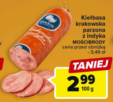 Kiełbasa parzona z indyka STASIN promocja