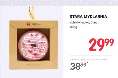 Kula do kąpieli STARA MYDLARNIA Donut promocja w Rossmann