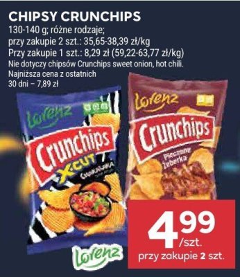 Chipsy Crunchips różne rodzaje promocja w Stokrotka