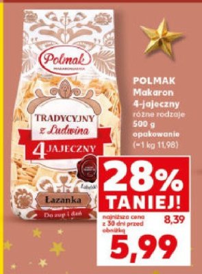Makaron 4-jajeczny różne rodzaje 500 g  promocja w Kaufland