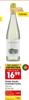 Wino Vinho Verde Aveleda Fonte promocja w Biedronka