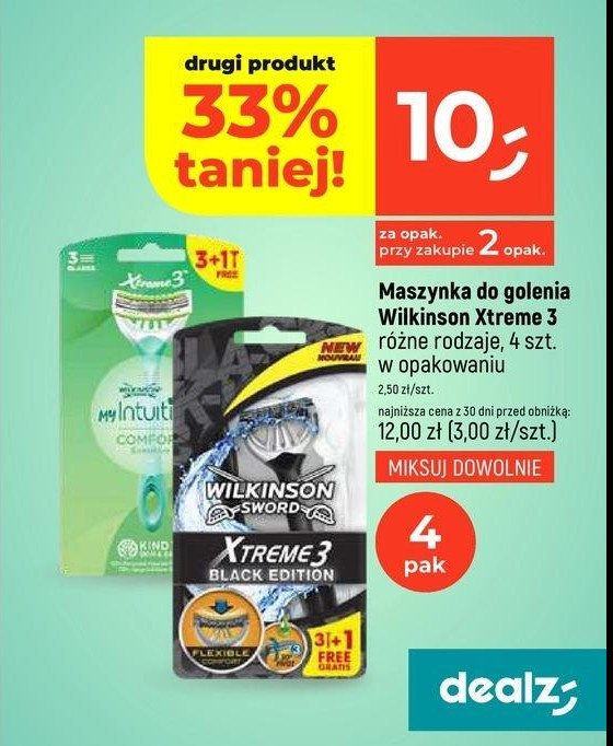 Maszynka do golenia Wilkinson xtreme 3 black edition promocja