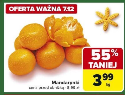 Mandarynki promocja w Carrefour