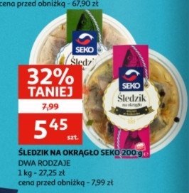 Śledzik na okrągło z kolorowym pieprzem Seko promocja