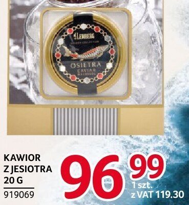Kawior z jesiotra Lemberg 20g promocja w Selgros