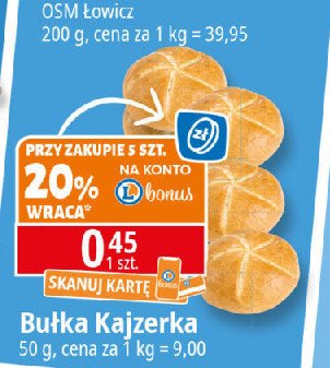 Bułka kajzerka promocja